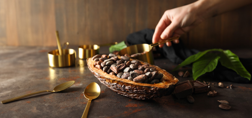 Dia do Cacau: como aproveitar a data para alavancar as vendas do seu negócio 2 Cacau aberto com nibs dentro.